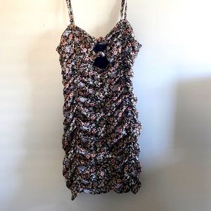 Black floral bodycon dress from forever21.